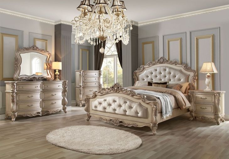 Gorsedd Beige Arched Dresser Mirror