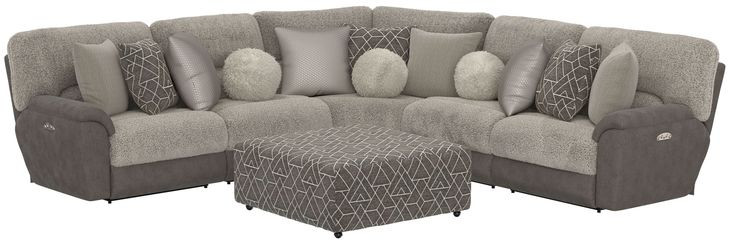 Rendezvous Slate and Umber 6 Piece Sectional