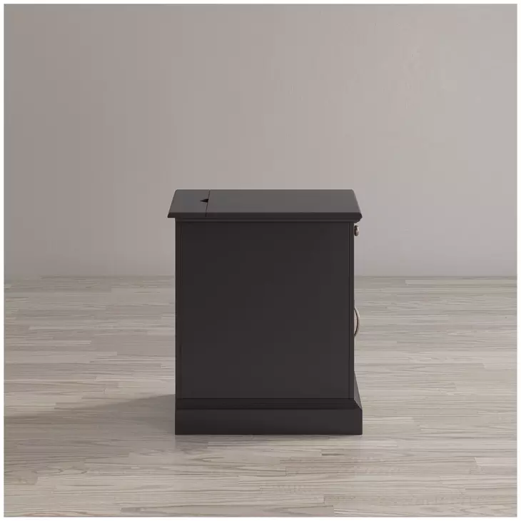 Craftsman Antique Black Chairside Table