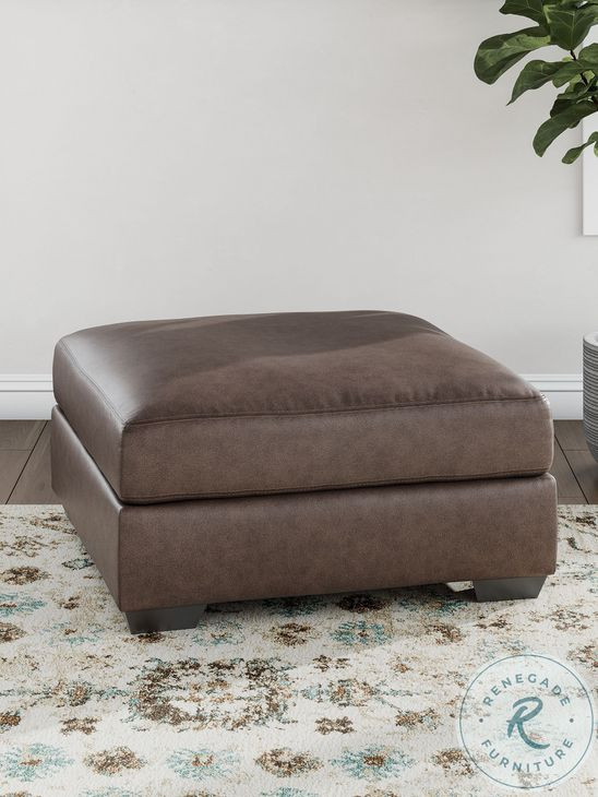 Whitlock Umber Oversized Accent Ottoman