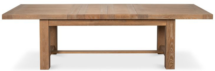 Bauhaus Beige 110" Rectangular Extendable Dining Table