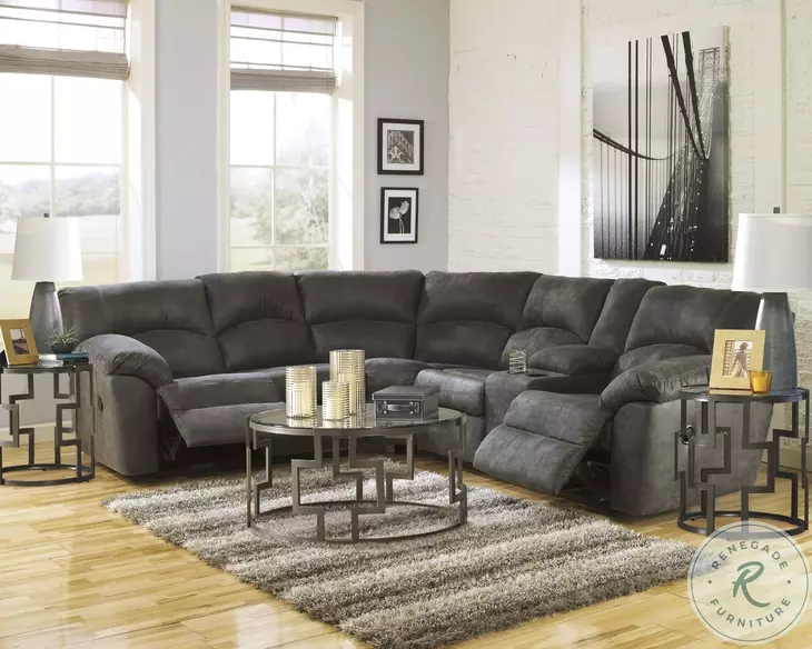 Tambo Pewter 2-Piece Reclining Sectional