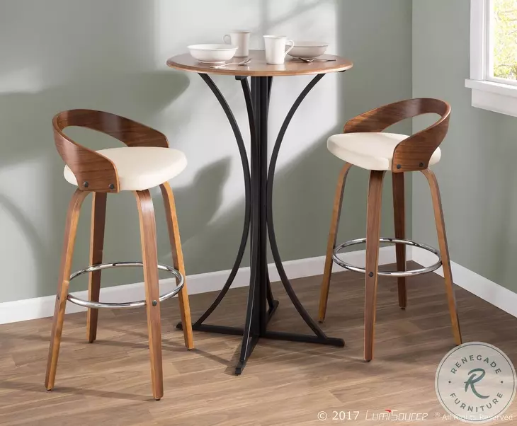 Grotto Cream Bar Stool Set Of 2