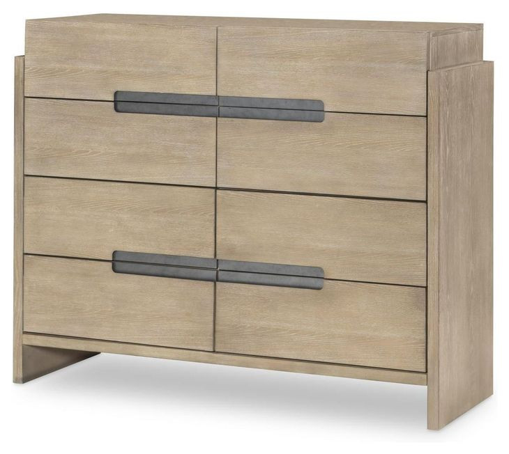District Weathered Oak 8 Drawer Dresser