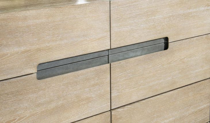 District Weathered Oak 4 Drawer Bookcase