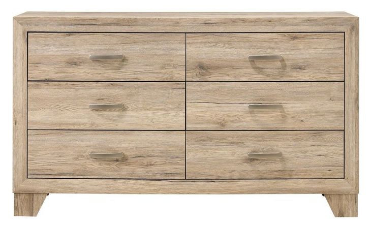 Miquell Natural 6 Drawer Dresser