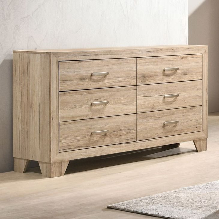 Miquell Natural 6 Drawer Dresser