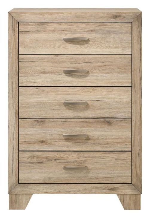 Miquell Natural 5 Drawer Chest