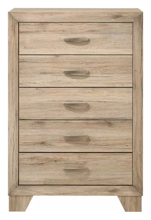 Miquell Natural 5 Drawer Chest