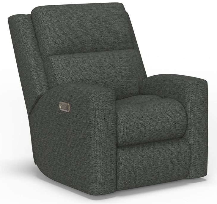 Score Gray Zero Gravity Power Recliner with Power Lumbar and USB Charging