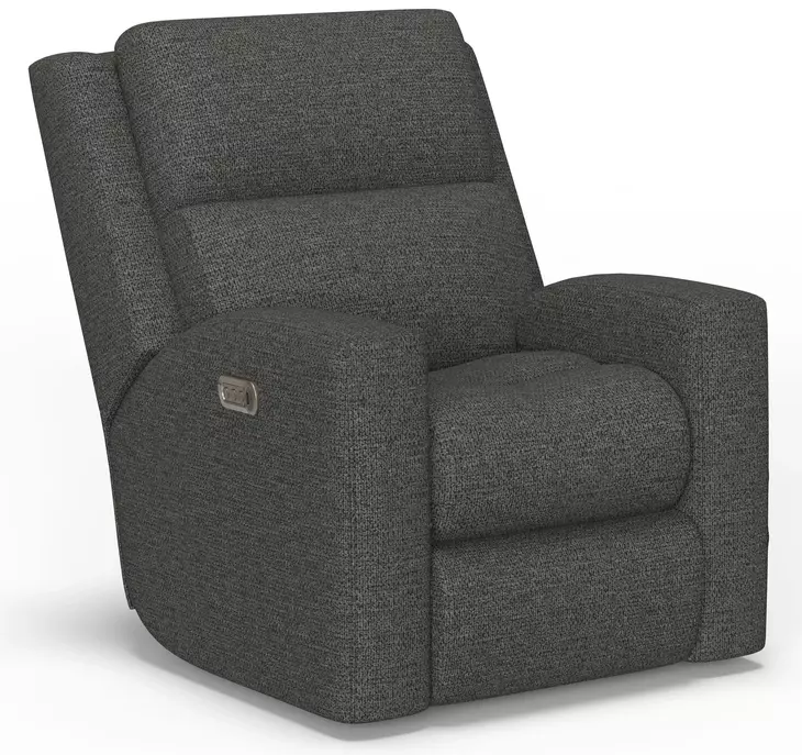 Score Gray Zero Gravity Power Recliner with Power Lumbar and USB Charging