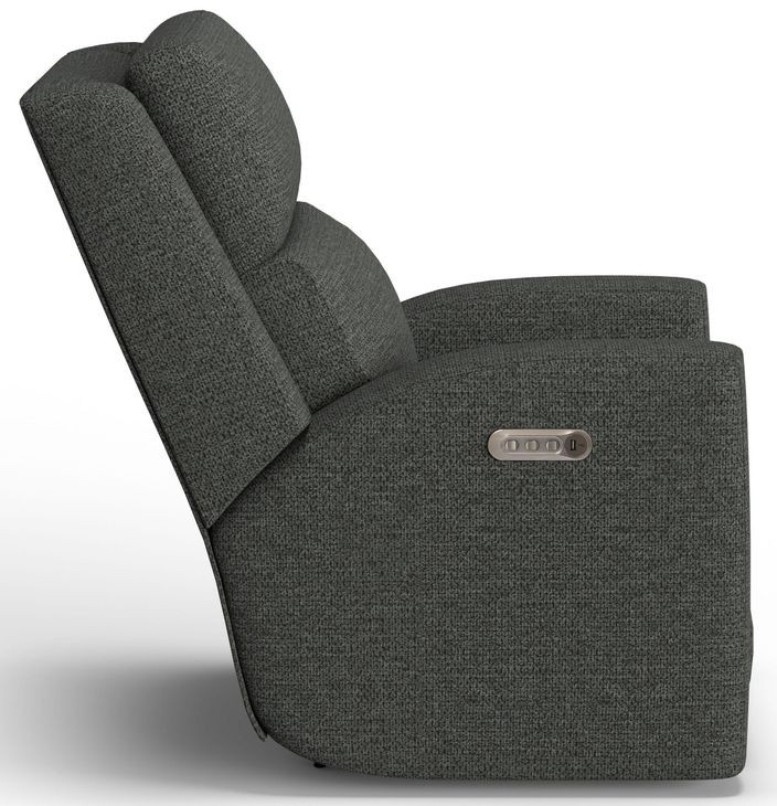 Score Gray Zero Gravity Power Recliner with Power Lumbar and USB Charging