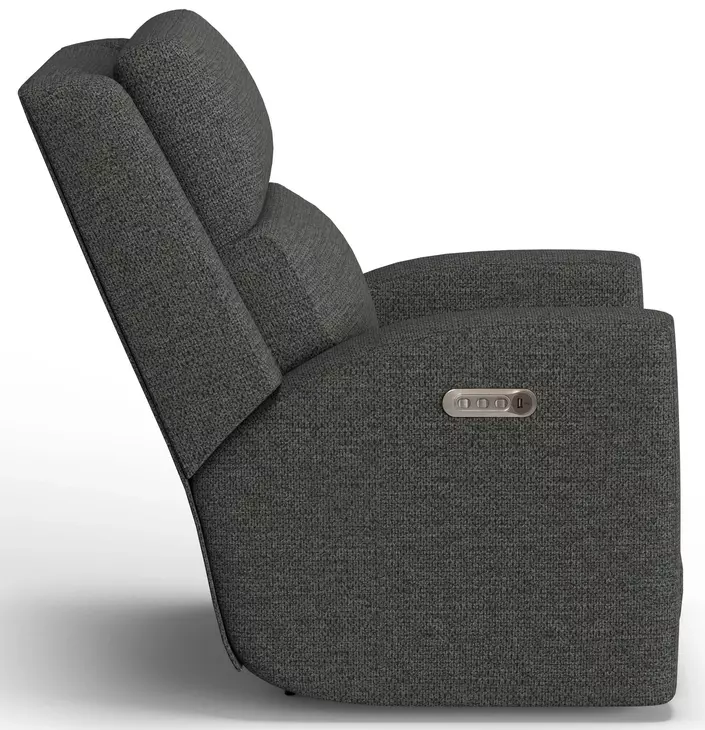 Score Gray Zero Gravity Power Recliner with Power Lumbar and USB Charging