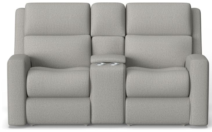 Score Beige 74" Zero Gravity Power Reclining Loveseat with Console and USB Charging