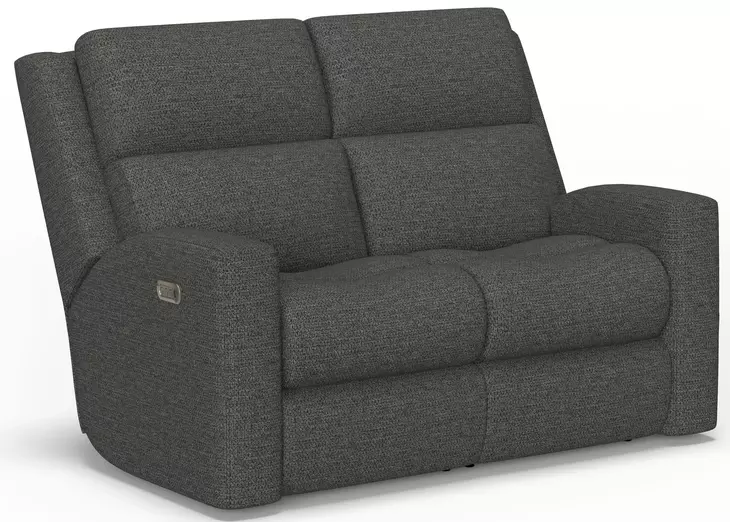 Score Midnight 62" Zero Gravity Power Reclining Loveseat with Power Lumbar and USB Charging