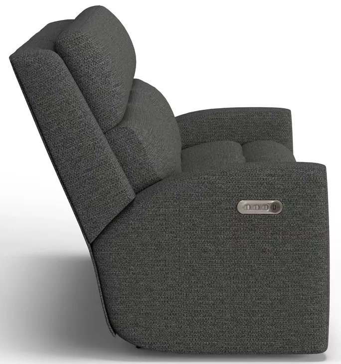 Score Midnight 87" Zero Gravity Power Reclining Sofa with Power Lumbar and USB Charging