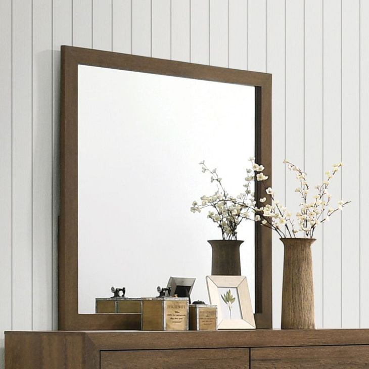 Miquell Oak Square Dresser Mirror