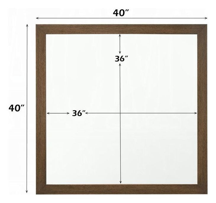 Miquell Oak Square Dresser Mirror