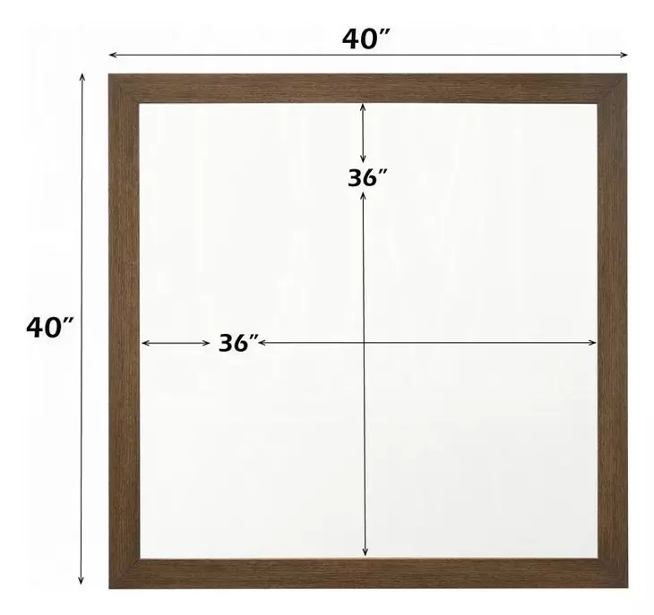 Miquell Oak Square Dresser Mirror