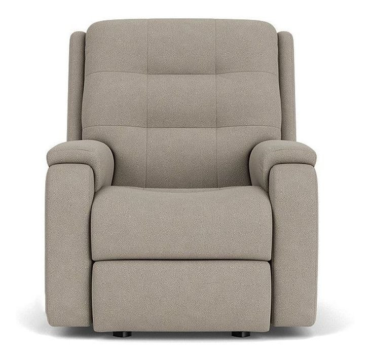 Arlo Gray Rocker Power Recliner with Power Lumbar and USB Charging