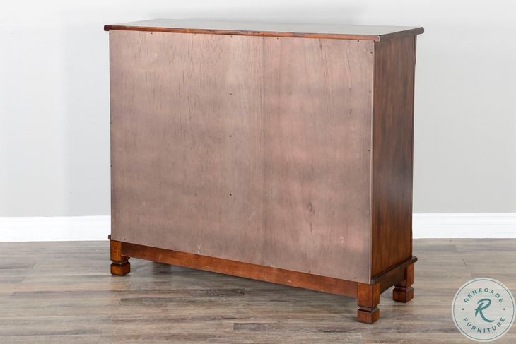 Maple Haze Dark Brown Wood 4 Glass Door 42" Bookcase