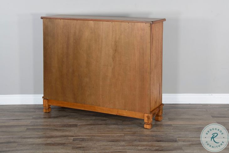 Crimson Ridge Beige 42" Bookcase with Adjustable Shelf