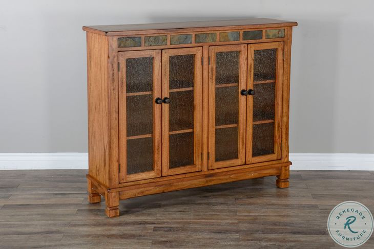 Crimson Ridge Beige 42" Bookcase with Adjustable Shelf