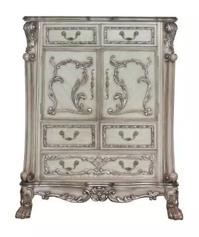 Dresden Vintage Bone White 5 Drawer Chest