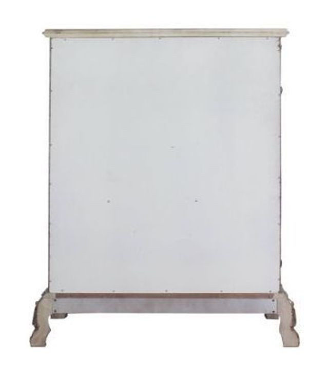 Dresden Vintage Bone White 5 Drawer Chest