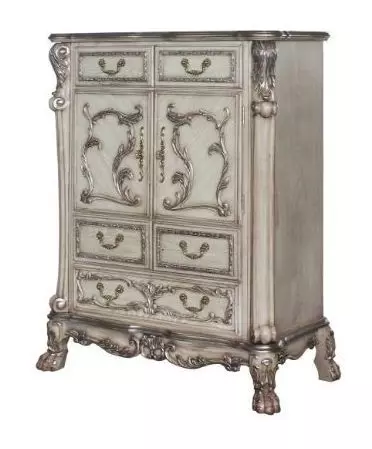 Dresden Vintage Bone White 5 Drawer Chest