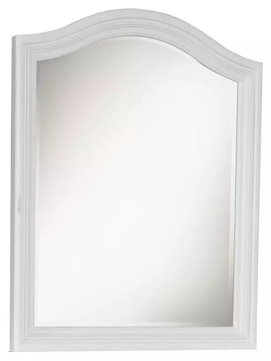 Madison Natural White Painted Arched Dresser Mirror