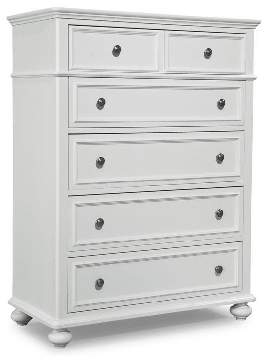 Madison Natural White 5 Drawer Chest