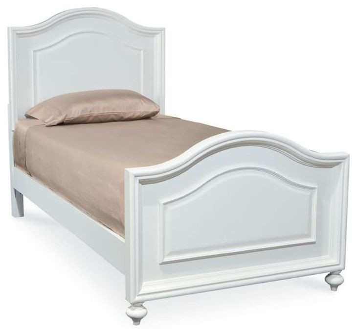 Madison Natural White Twin Panel Bed