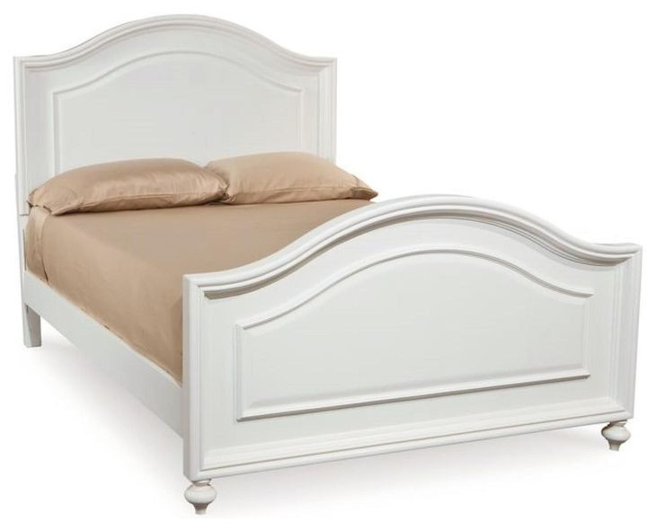 Madison Natural White Full Panel Bed