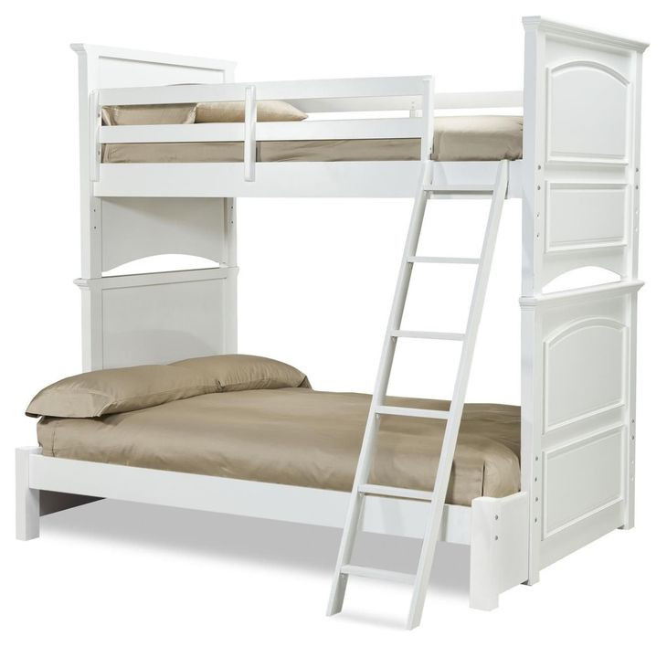 Madison Natural White Twin Over Full Bunk Bed