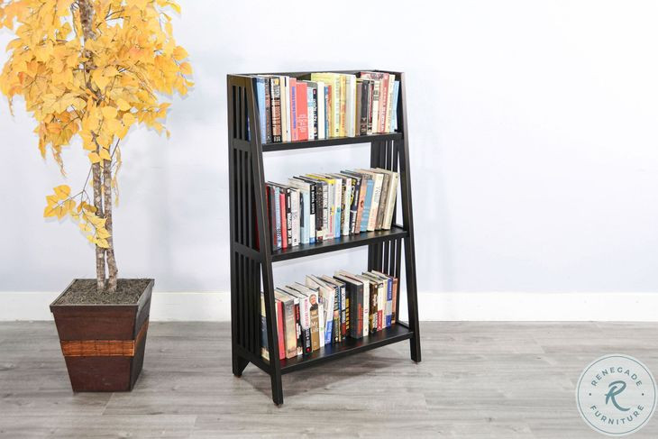 Mesa Grace Black 48" Folding Bookcase