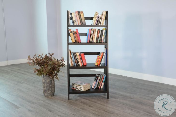 Mesa Grace Black 60" Folding Bookcase