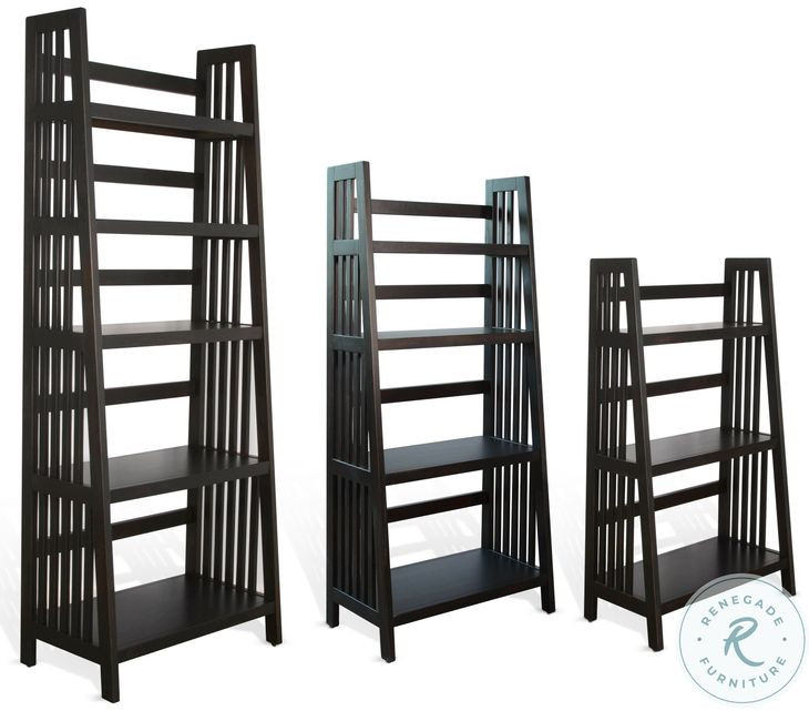 Mesa Grace Black 48" Folding Bookcase