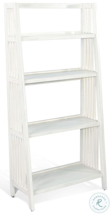 Golden Hearth Marble White 60" Folding Bookcase