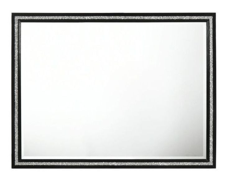 Haiden Weathered Black Rectangular Dresser Mirror