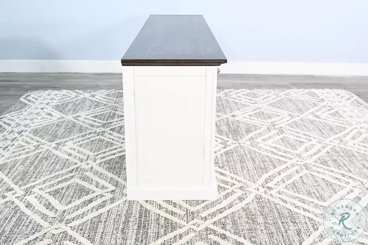 Ember Grace White 4 Door Credenza