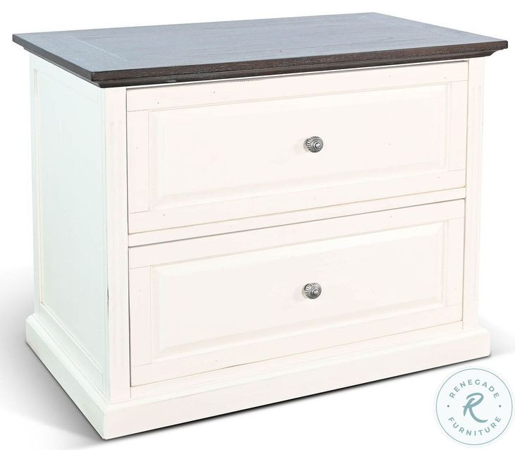 Maple Haze White 2 Drawer File Cabinet