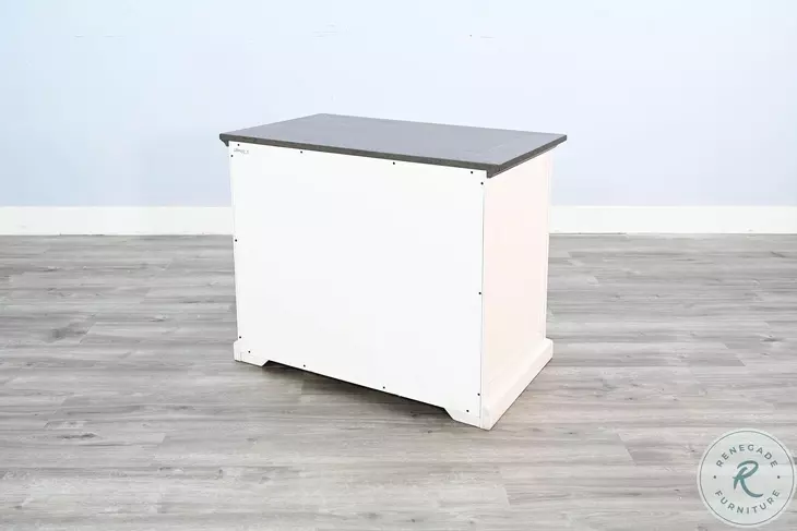 Maple Haze White 2 Drawer File Cabinet
