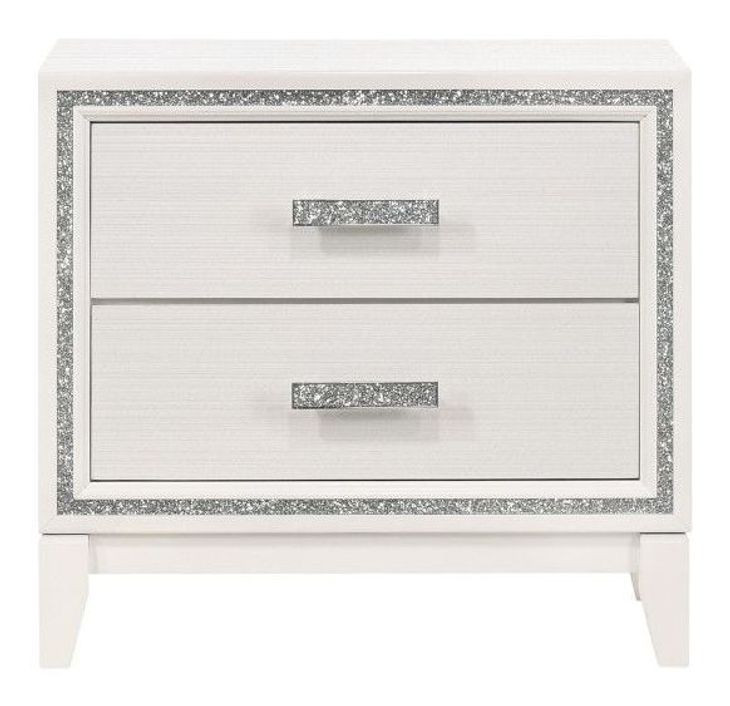 Haiden White 2 Drawer Nightstand