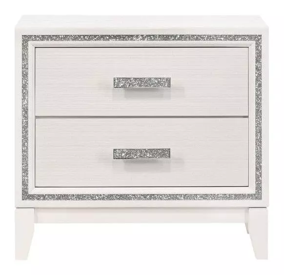 Haiden White 2 Drawer Nightstand