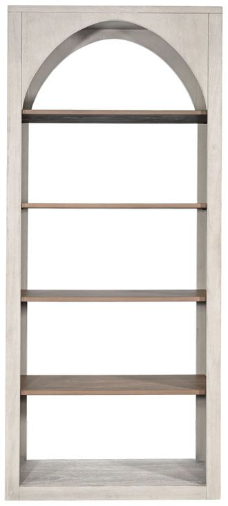 2857LW-B Light Gray and Wheat Tall Bookshelf