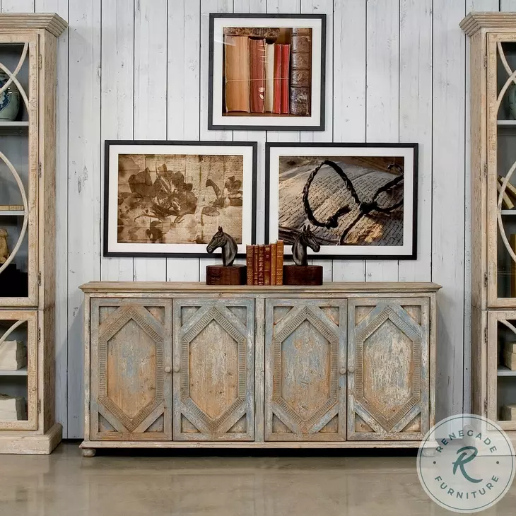 Four Diamonds Blue Sideboard