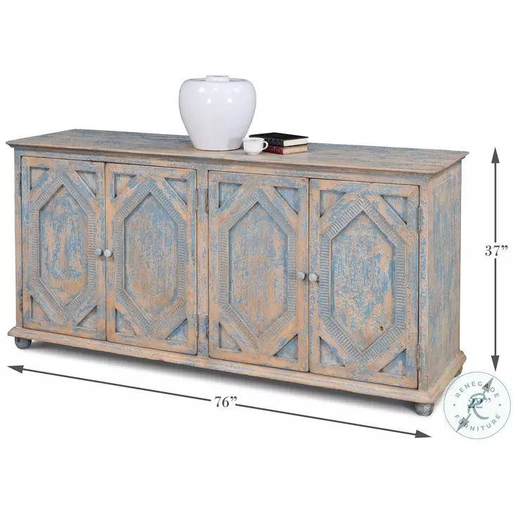 Four Diamonds Blue Sideboard