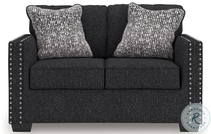 Jasmine Peaks Coal Loveseat From Ashley Furniture | Home Gallery