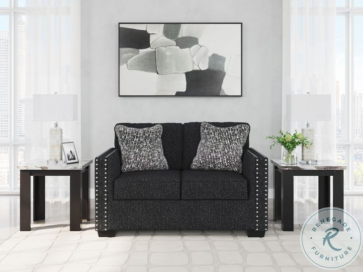 Jasmine Peaks Coal Loveseat From Ashley Furniture | Home Gallery